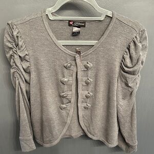 Delirious Light Gray Button-Down Shirt